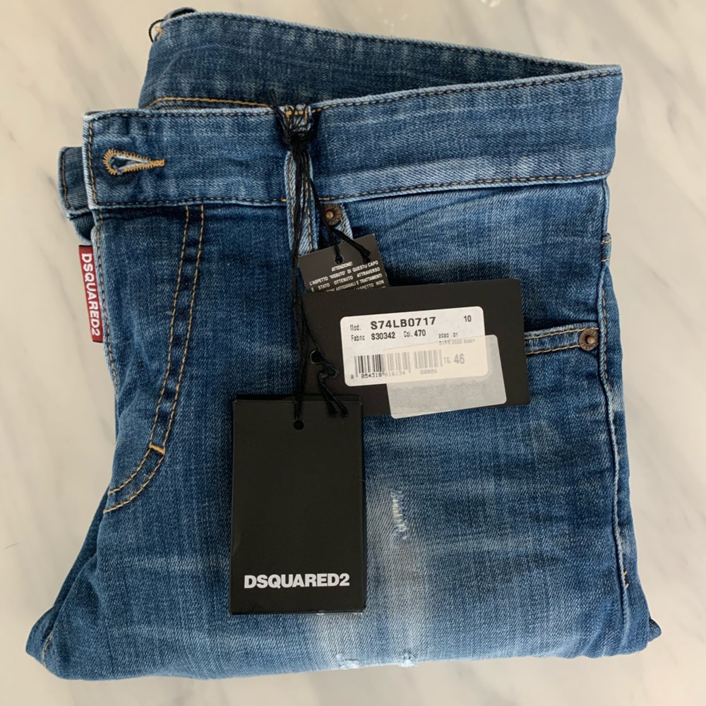 Dsquared2 slim-fit men’s jeans (size IT46)